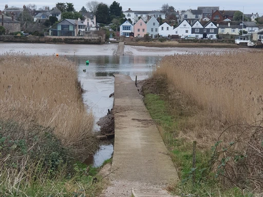 Topsham from Topsham Lock Gate.