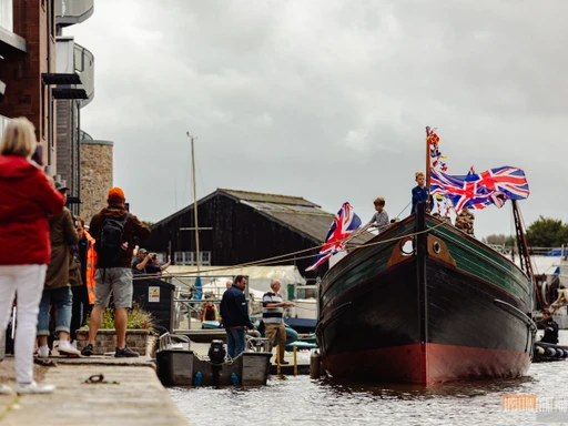 The canal basin.