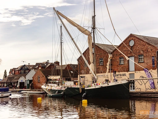 The canal basin.